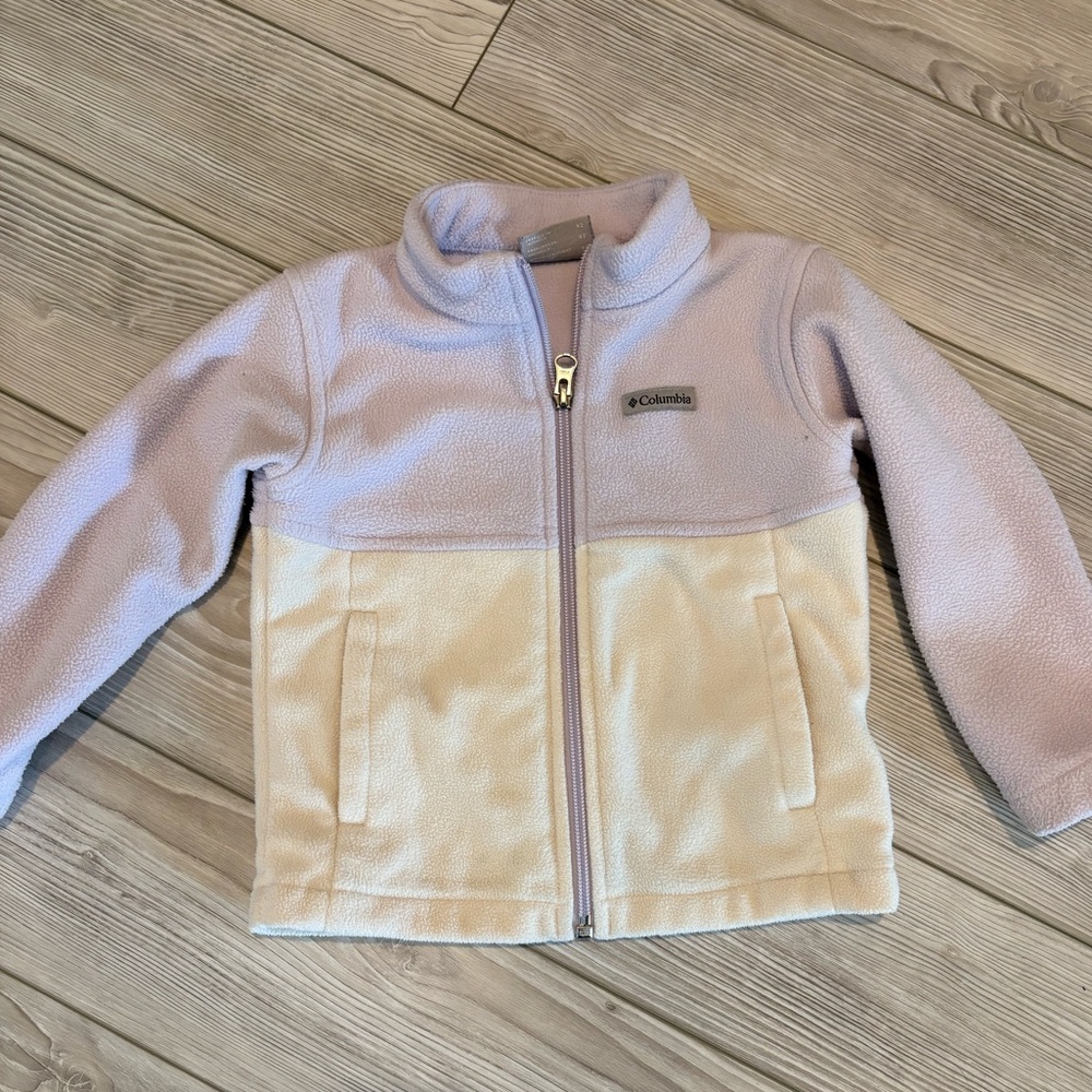 Toddler Girls Columbia Two-Tone Fleece Jacket